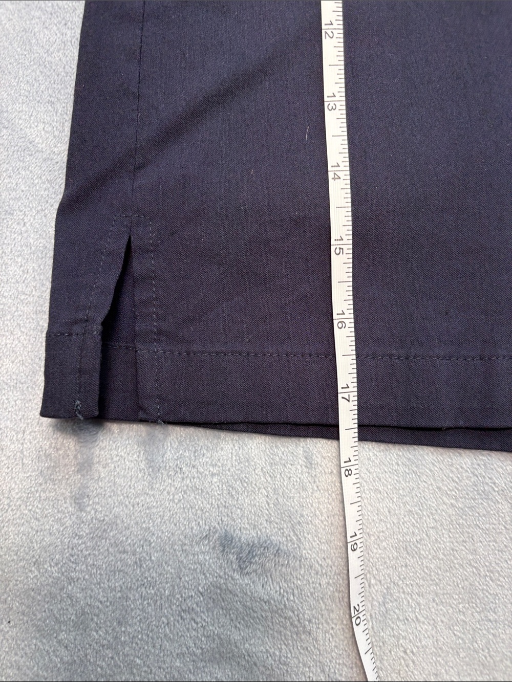 Rafaella Navy Mini Skort with Button Accents - Picture 8 of 8